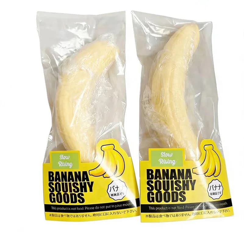 Squishy Banana Squeeze Toy Slow Rising Stress Relief Fidget New Simulated Pulp U — image 5