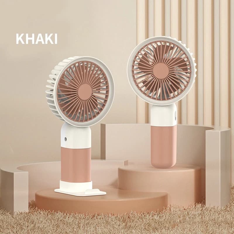 3-in-1 Portable Mini Handheld Fan USB Rechargeable Clip-On Desk Fan Quiet — image 8