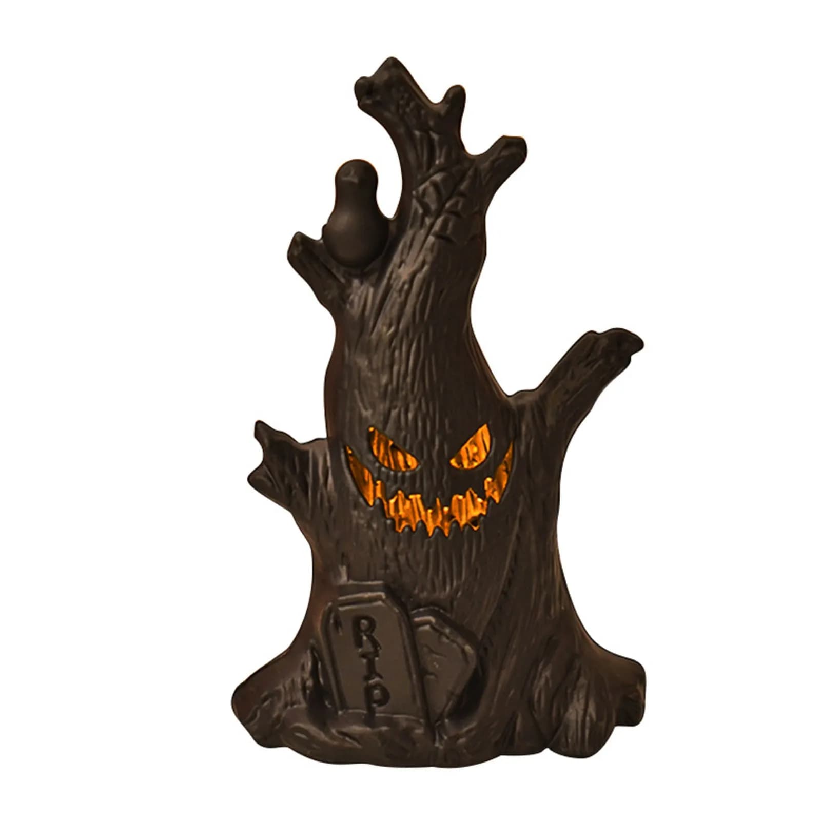 Halloween Decoration Ghost Tree LED Night Glow Lantern Horror Face Stump — image 2