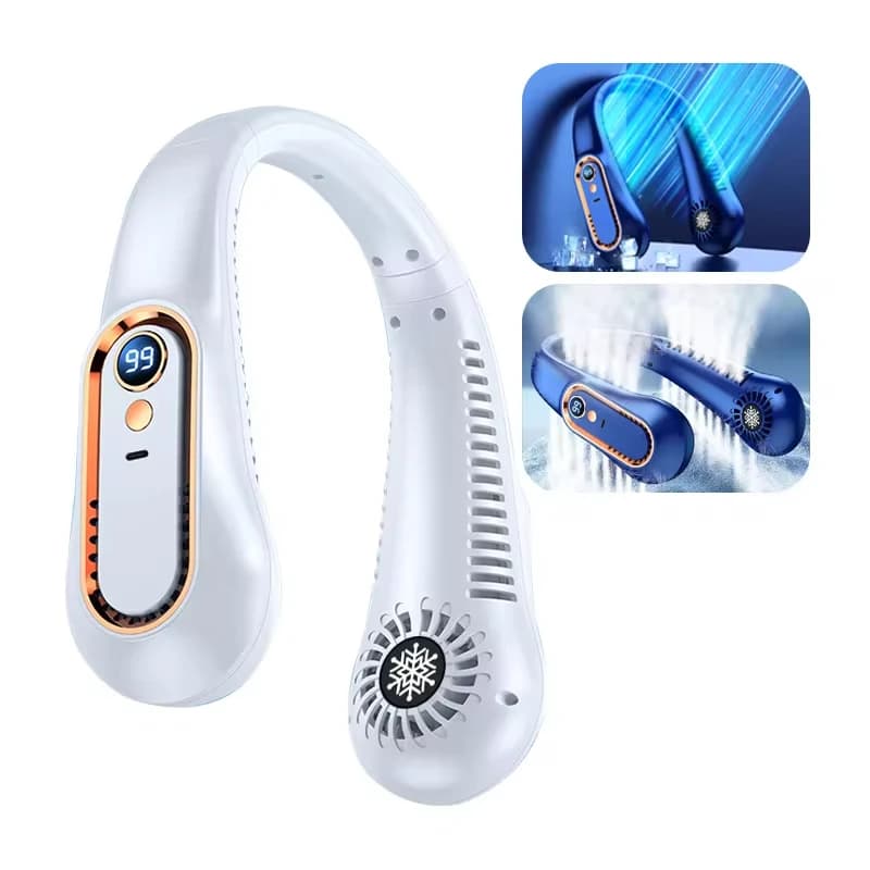 Portable Mini Hanging Neck Fan Bladeless USB Rechargeable Summer Neckband Fan — image 6