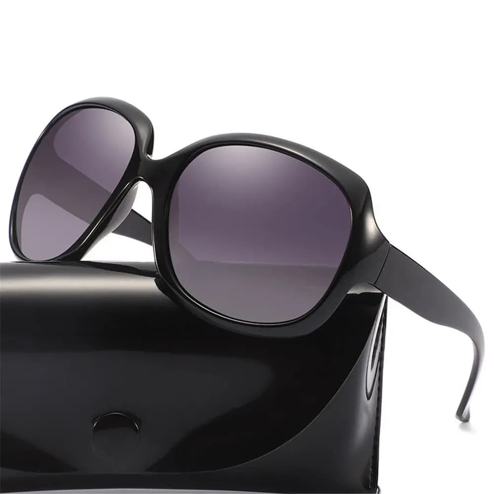 Polarised Sunglasses Women Square UV400 Vintage Oversized Shades — image 3