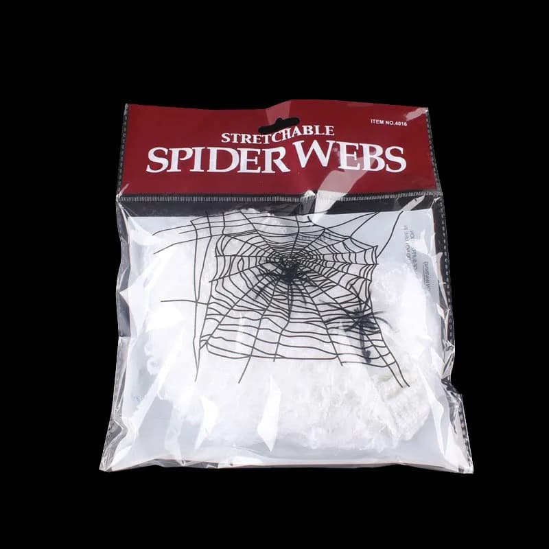 Halloween Decoration Spider Web Artificial Cobweb Stretchy for Horror House — image 10
