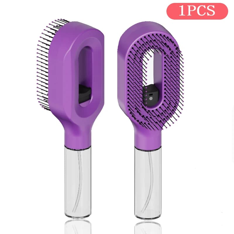 2-in-1 Spray Hair Comb Detangling Scalp Massage Brush Styling and Care Tool — image 13