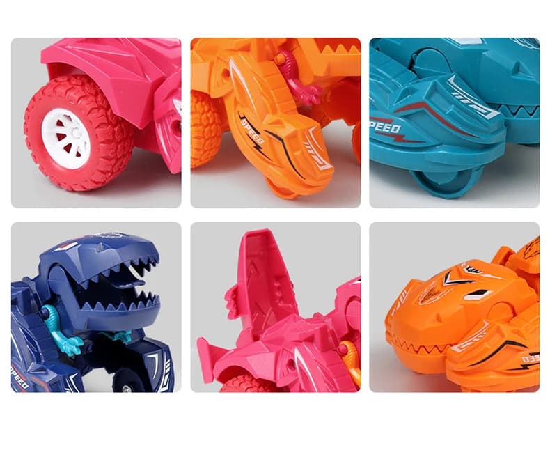 Dinosaur Transforming Car Toy One-Step Deformation Collision Model for Boys — image 4