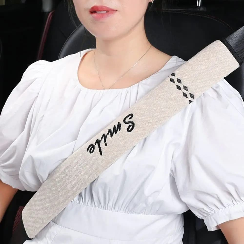 Car Seat Belt Cover Shoulder Protector Chenille Guard Adult Universal Cosy — image 12