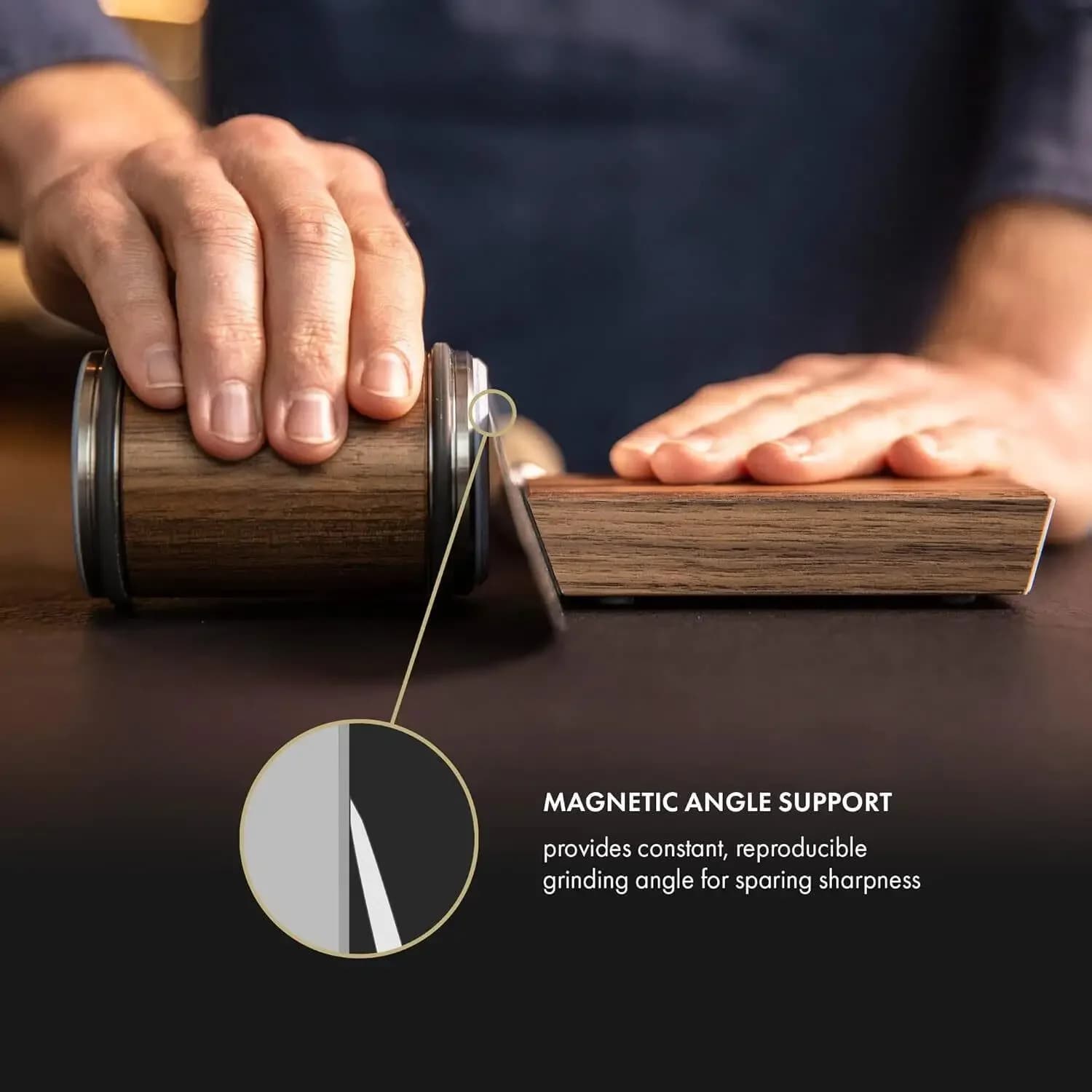 Rolling Knife Sharpener Magnetic Holder Diamond Stone Kit 15 20 Degree — image 2