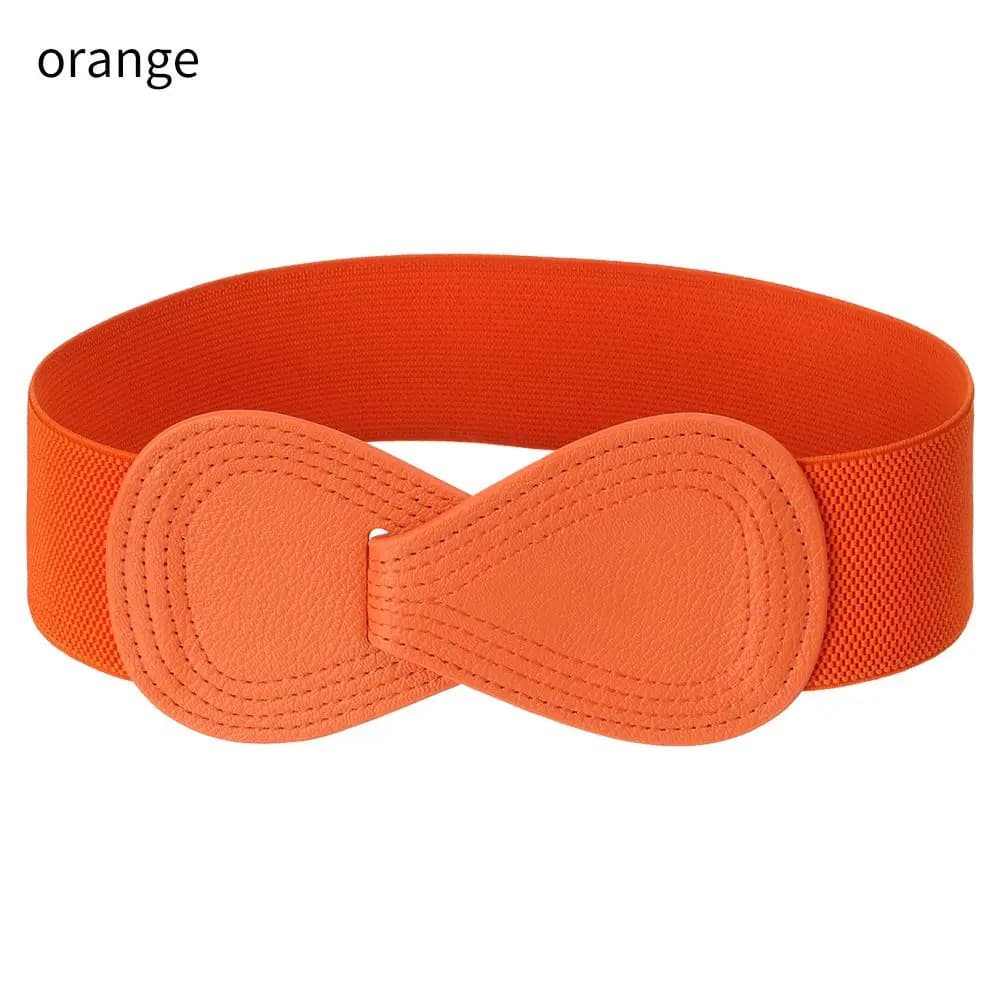 Women's Elastic Stretch Waistband Bow Belt for Dress Coat Decorative Fashion Belt — image 10