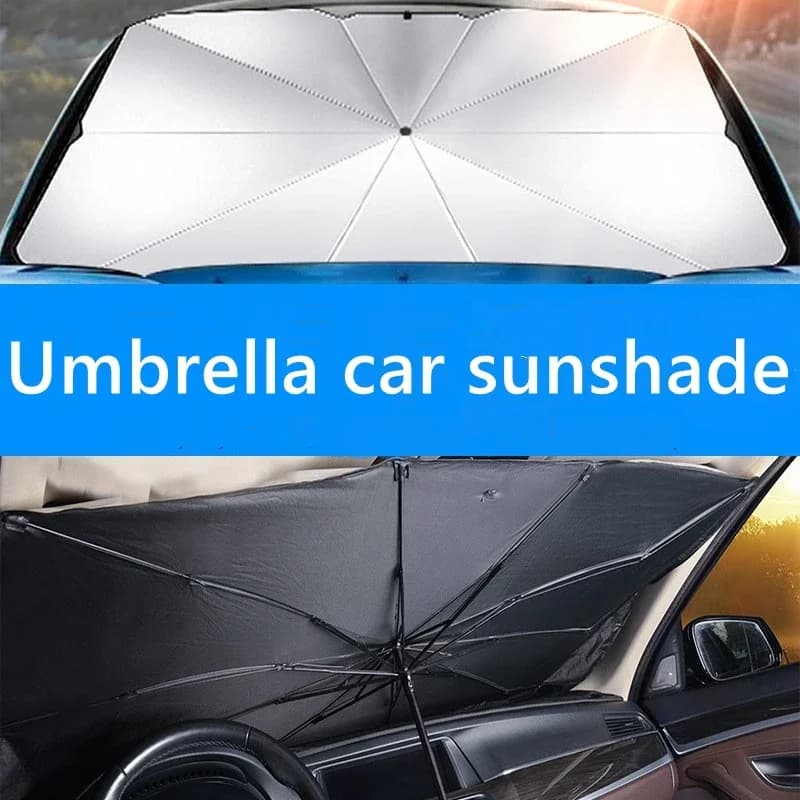 Car Windshield Sun Shade Foldable Reflective UV Protection Front Window Cover — image 4