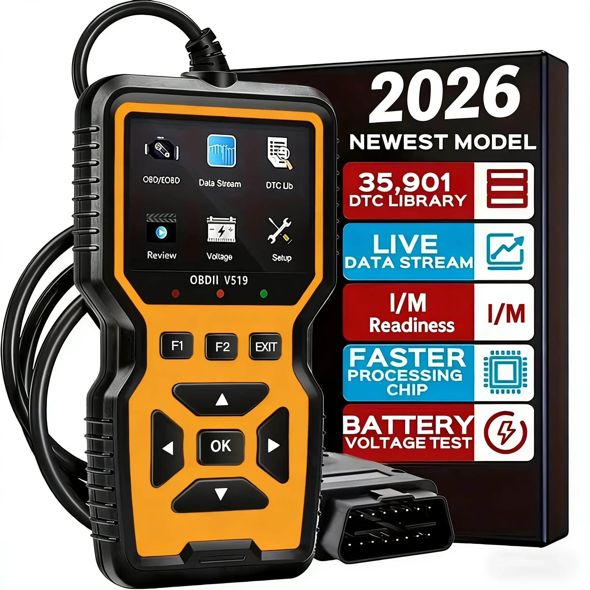 OBD2 Scanner USB Diagnostic Tool Engine Fault Code Reader V519 Professional — image 9
