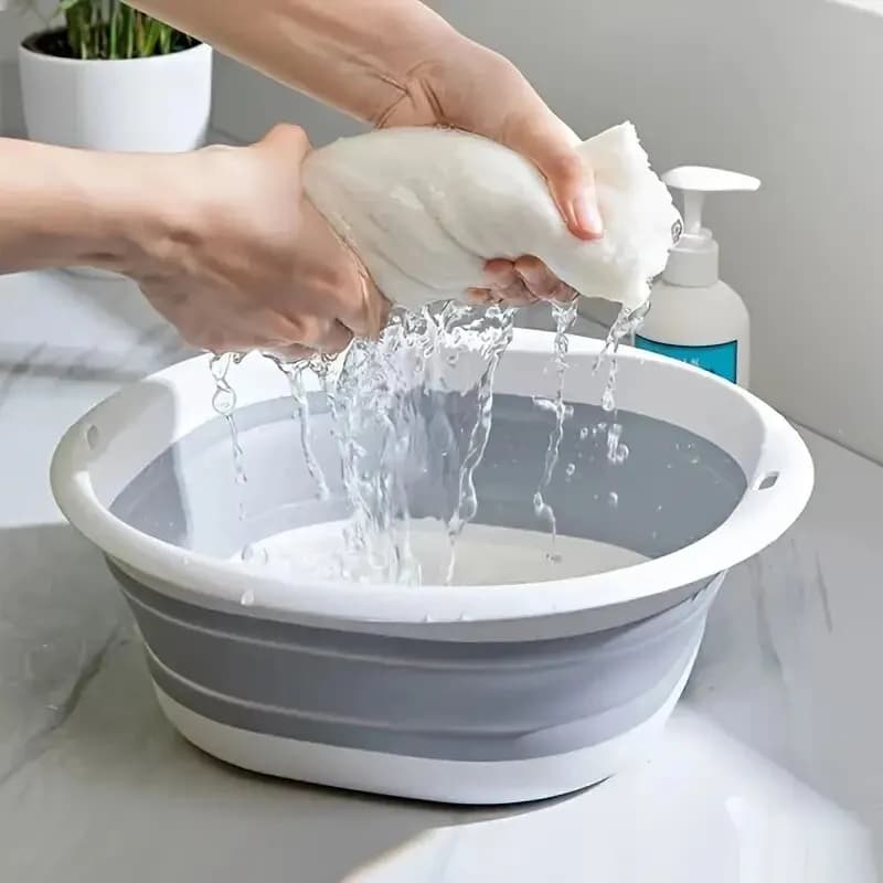 Collapsible Foot Bath Basin Soaking Tub Foldable Bucket New 1pc For Feet Feet UK — image 3