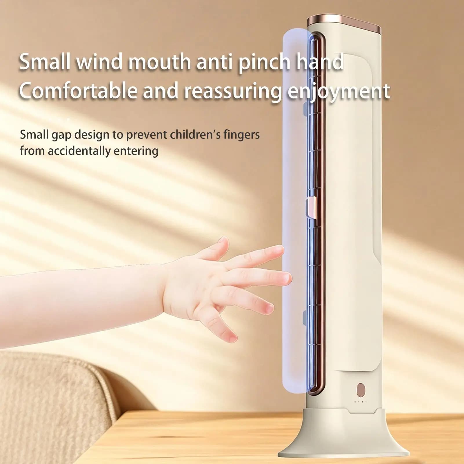 USB Rechargeable Cooling Fan Portable Bladeless Desk Office Home Small Work — image 3