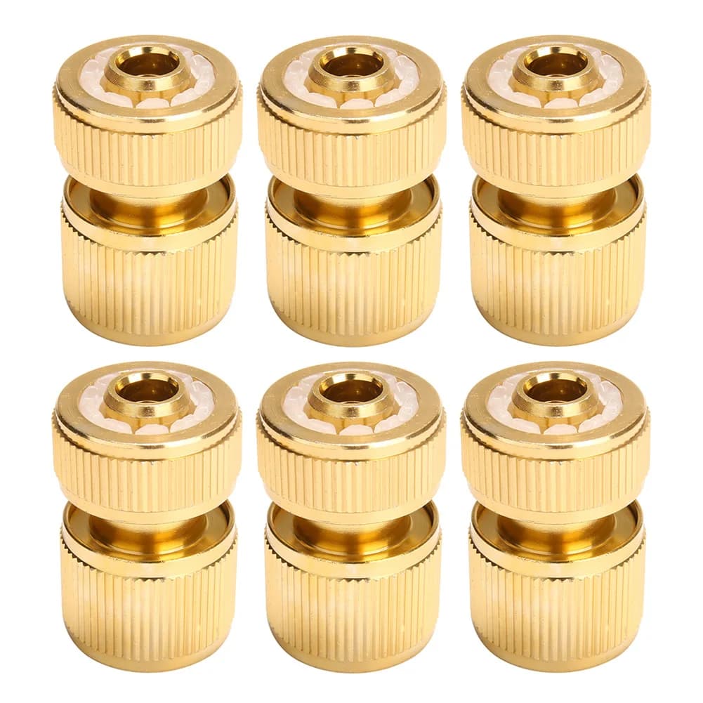 Brass-Coated Hose Adapter 1/2" Quick Connect Swivel Connector New Garden Systems — image 8