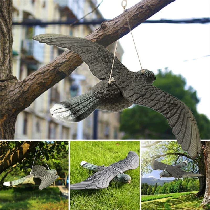 Fake Flying Falcon Hawk Bird Repellent Decoy Pest Control Garden Scarer — image 3