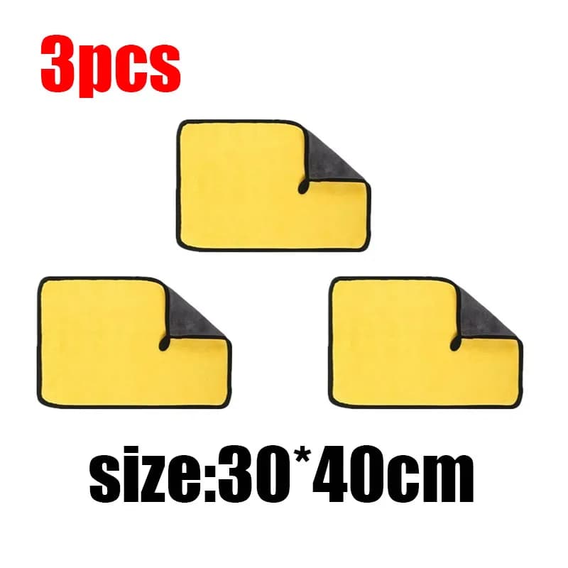 5 Pcs Microfibre Car Wash Towels Ultra Absorbent Coral Fleece Cleaning Cloths — image 9