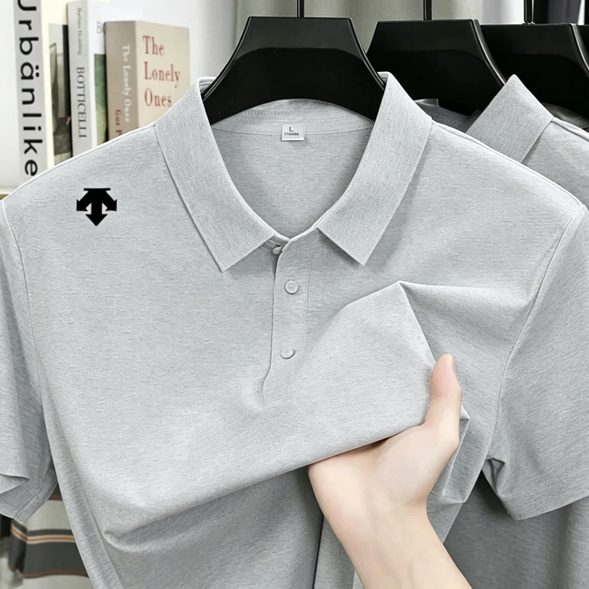 Men's Embroidery Polo Shirt Fashion Sports Top Summer Breathable Comfortable — image 4