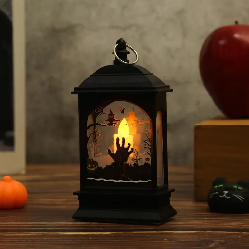 Halloween Pumpkin Ghost Castle Lantern LED Jack-O-Lantern Decoration Lamp UK — image 9