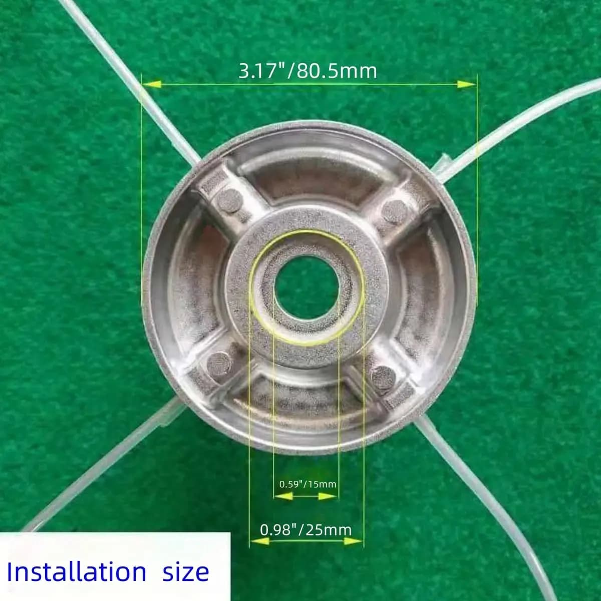 Lawn Mower Head Aluminum Alloy Nylon Steel Weed Trimmer New Universal and for UK — image 4
