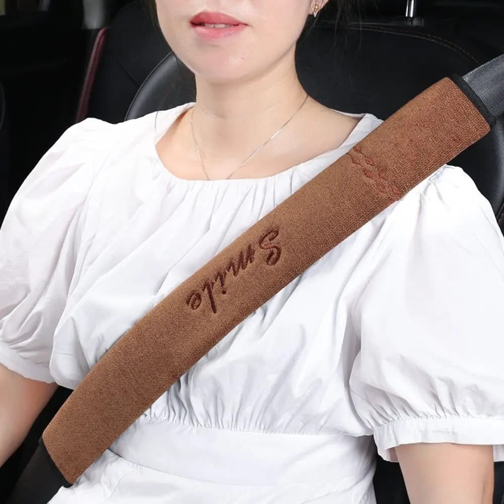 Car Seat Belt Cover Shoulder Protector Chenille Guard Adult Universal Cosy — image 8