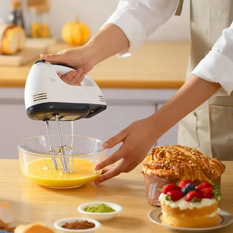 Handheld Electric Egg Beater 7-Speed Mixer Whipper Blender for Baking — image 4