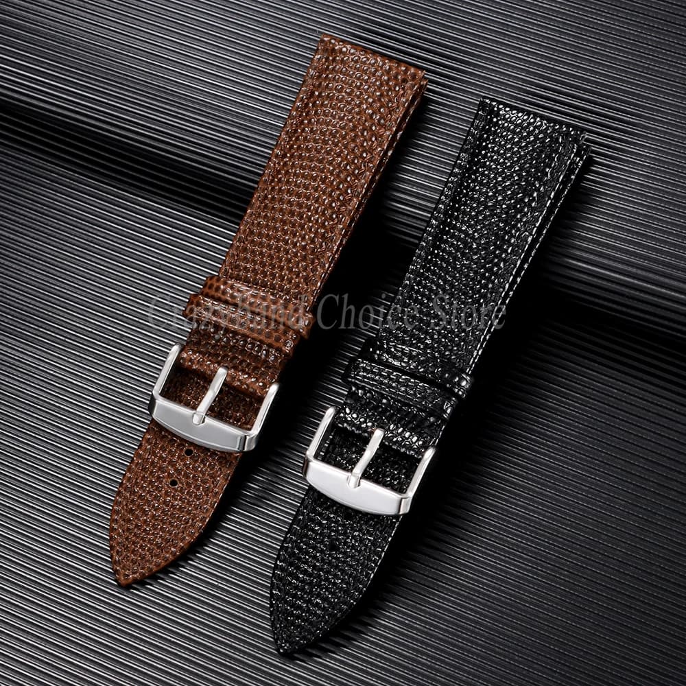 Lizard Texture Leather Watch Strap Universal Band 14mm 16mm 18mm 19mm 20mm 22mm — image 4