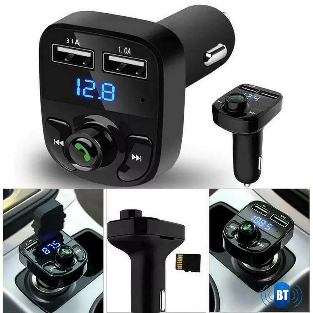 Bluetooth FM Transmitter Wireless Car Kit Dual USB Fast Charger Handsfree MP3 Player — image 3