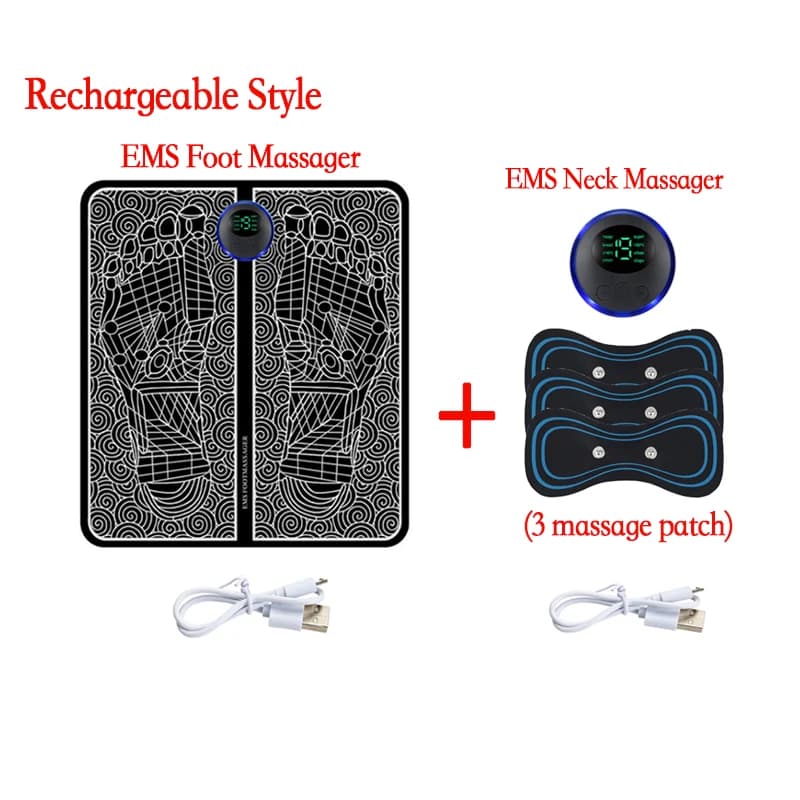 Electric EMS Foot Massager Pad Portable Muscle Stimulation Massage Mat New Pain — image 11