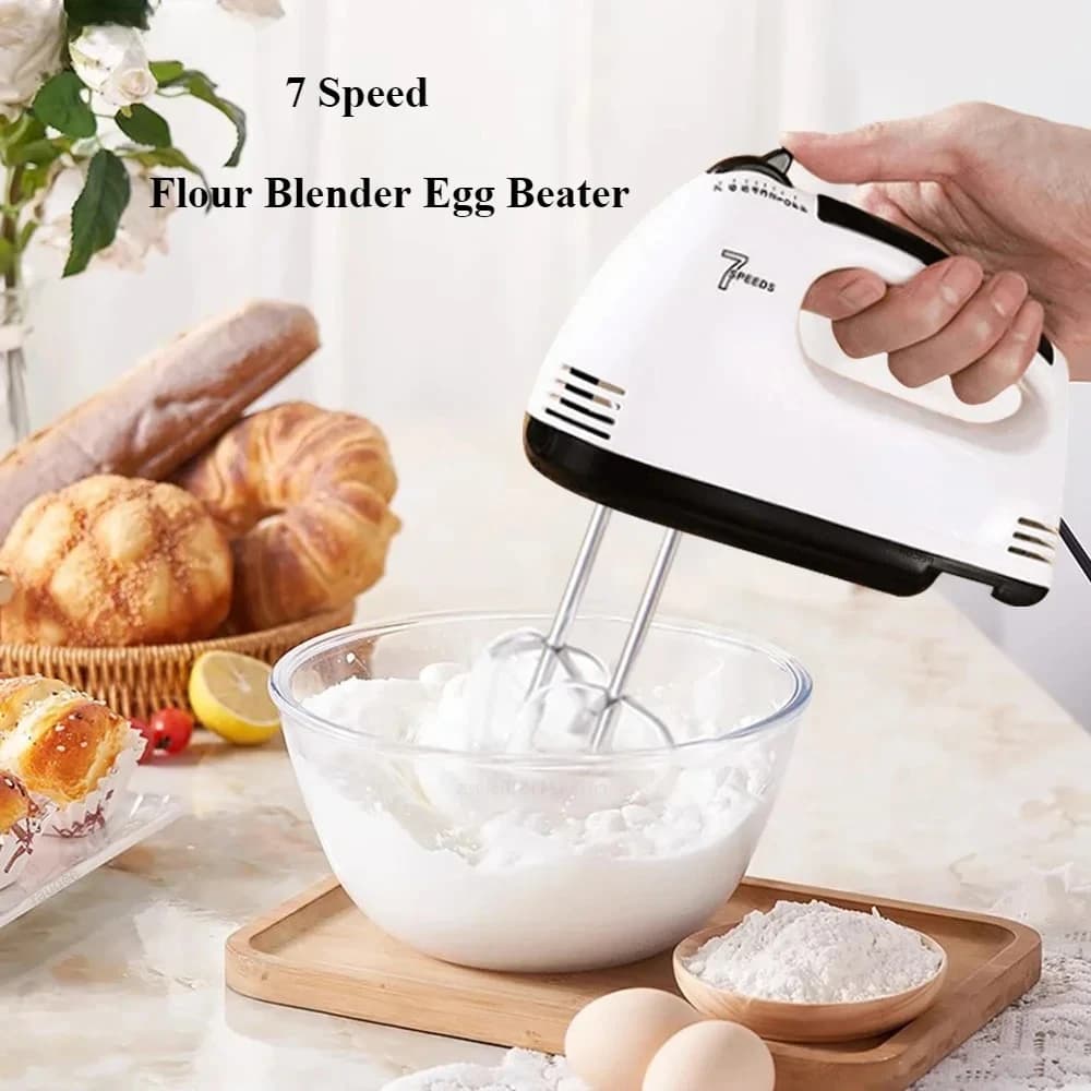 Handheld Electric Egg Beater 7-Speed Mixer Whipper Blender for Baking — image 5