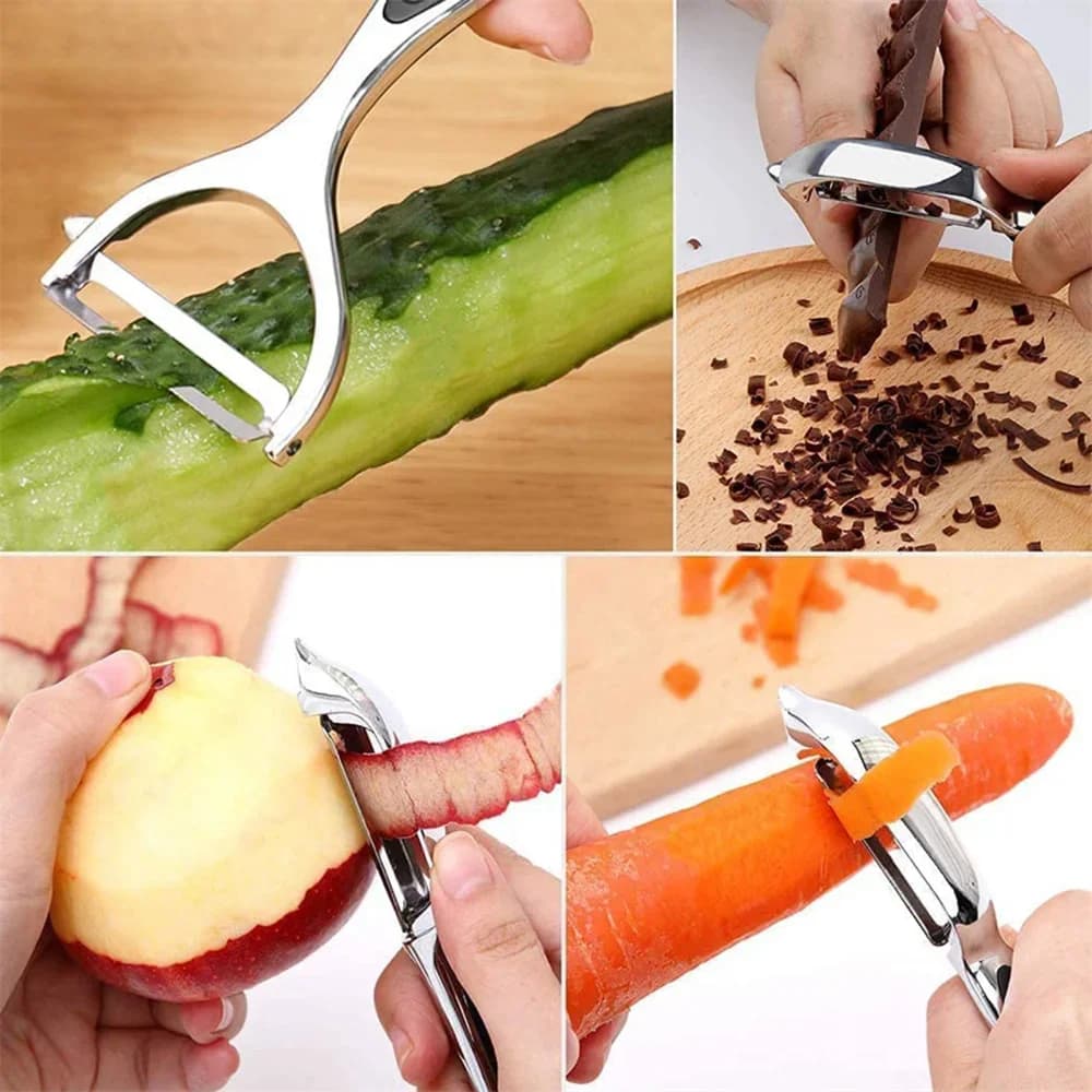 Stainless Steel Vegetable Peeler Potato Peeler Carrot Grater Multifunctional — image 3