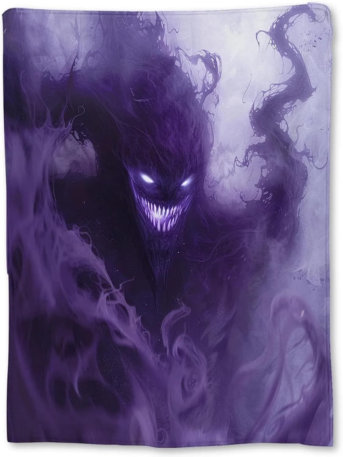 Halloween Throw Blanket Black Bat Pumpkin Ghost Skull Print Soft Lightweight — image 8
