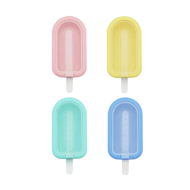 4 Pcs Silicone Ice Lolly Moulds Popsicle Mould Reusable Ice Cream Forms — image 7