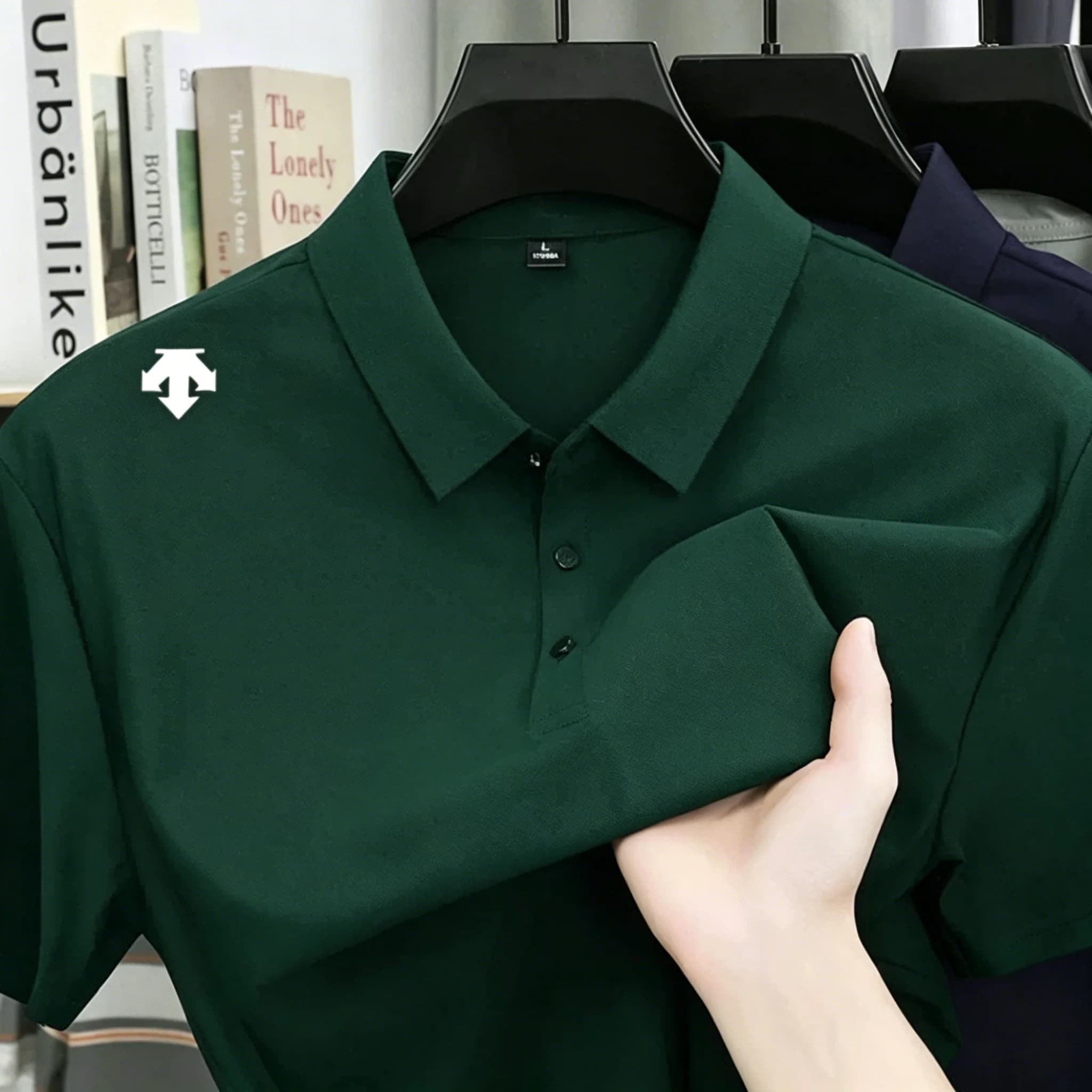 Men's Embroidery Polo Shirt Fashion Sports Top Summer Breathable Comfortable — image 9