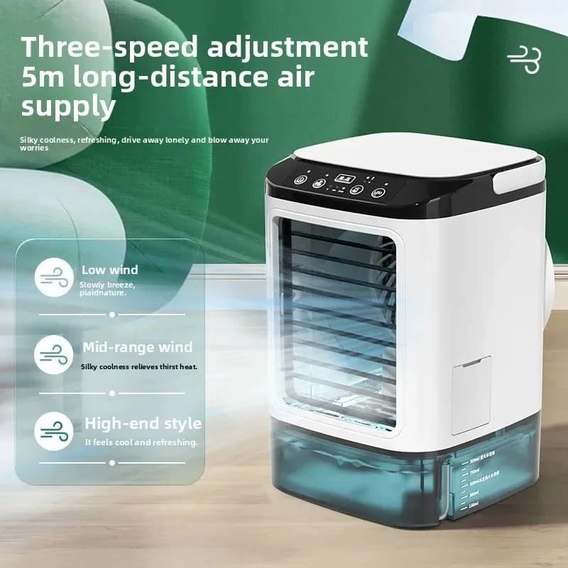 USB Desktop Mist Fan Mini Water Cooling Air Cooler Humidifier UK — image 3