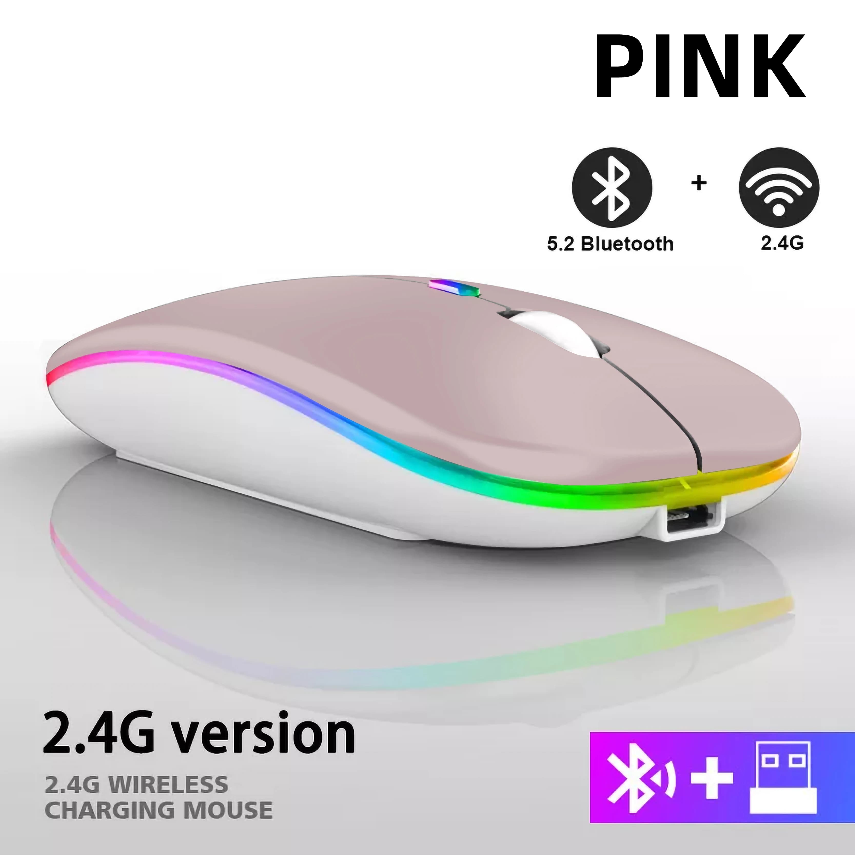Rechargeable Bluetooth Wireless Mouse 2.4GHz USB RGB 1600DPI Gaming — image 18