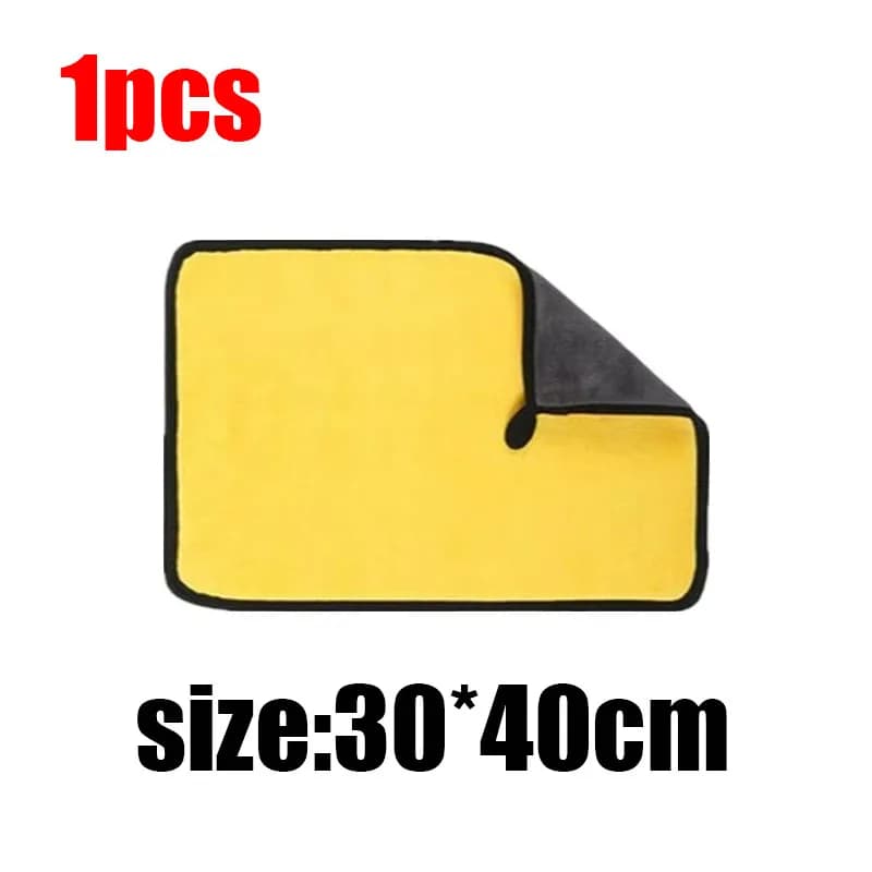 5 Pcs Microfibre Car Wash Towels Ultra Absorbent Coral Fleece Cleaning Cloths — image 11