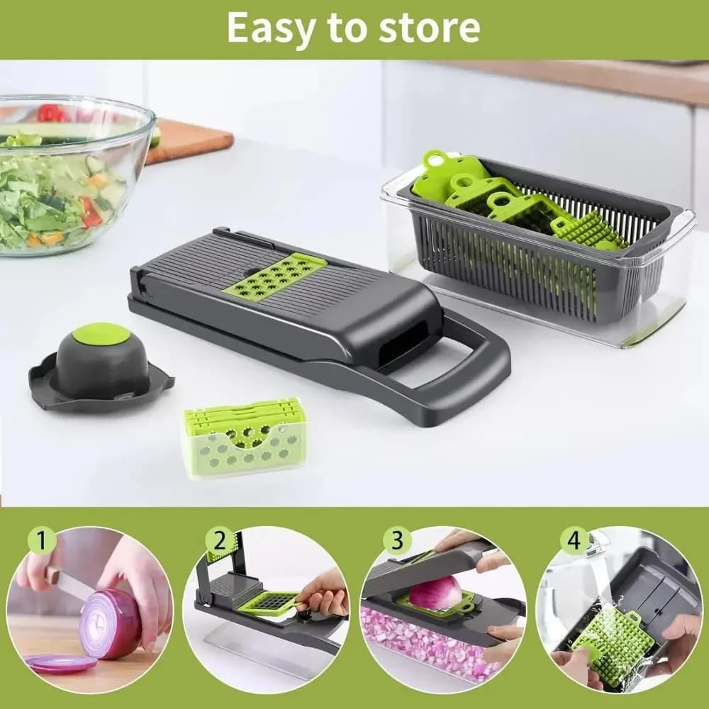 Multifunctional 14-in-1 16-in-1 Vegetable Chopper Slicer Dicer Kitchen Food Tool — image 3