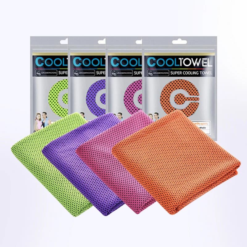 Cooling Towels 4 Pcs Large 35.4x11.8 Inch Soft Quick-Dry Breathable for Gym Yoga — image 9