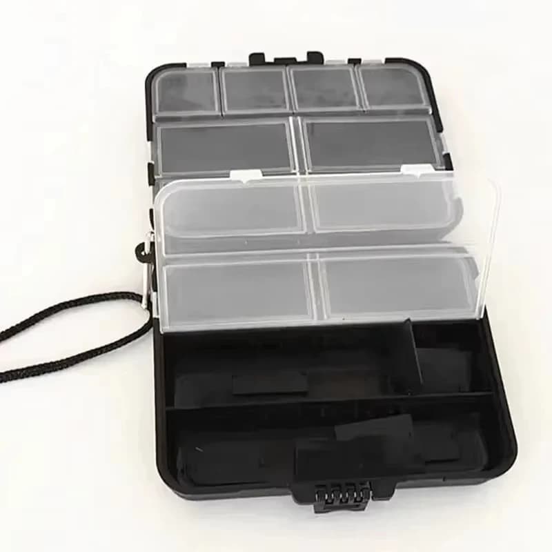 Fishing Storage Box Hook Parts Tackle Accessories with Hand Rope New Lead Head U — image 2