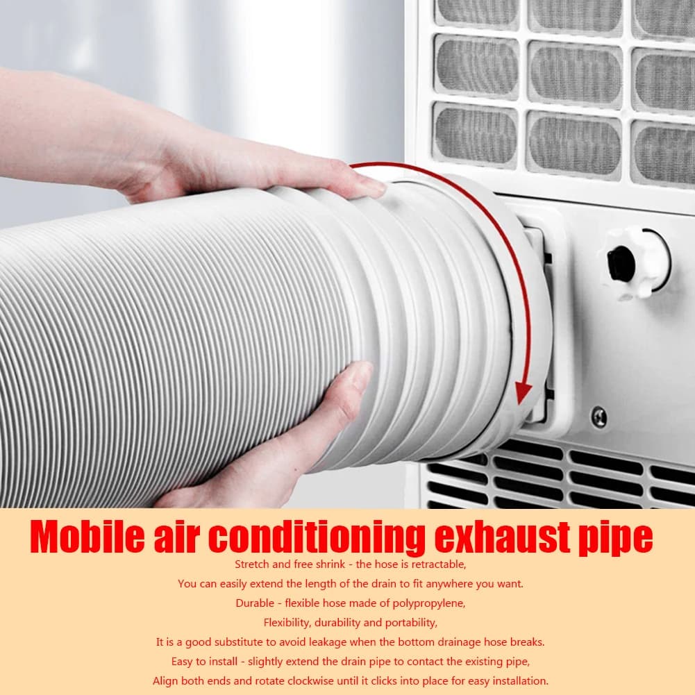 Portable Universal Flexible Conditioner Exhaust Hose Tube New Replacement Parts — image 4