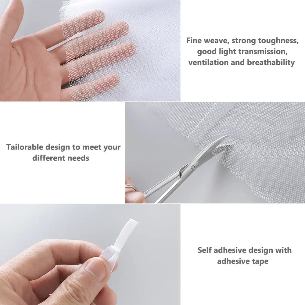 Mosquito Net Window Self Adhesive Fly Insect Bug Screen Mesh New Anti DIY for UK — image 6
