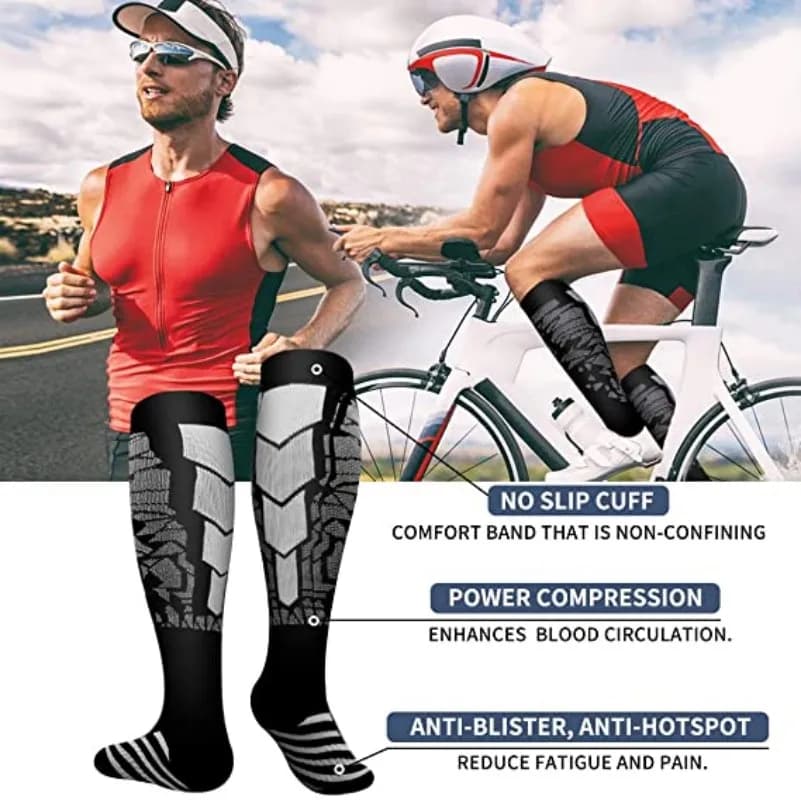 Compression Socks Graduated Running Training Recovery Cycling Sports Socks New U — image 5