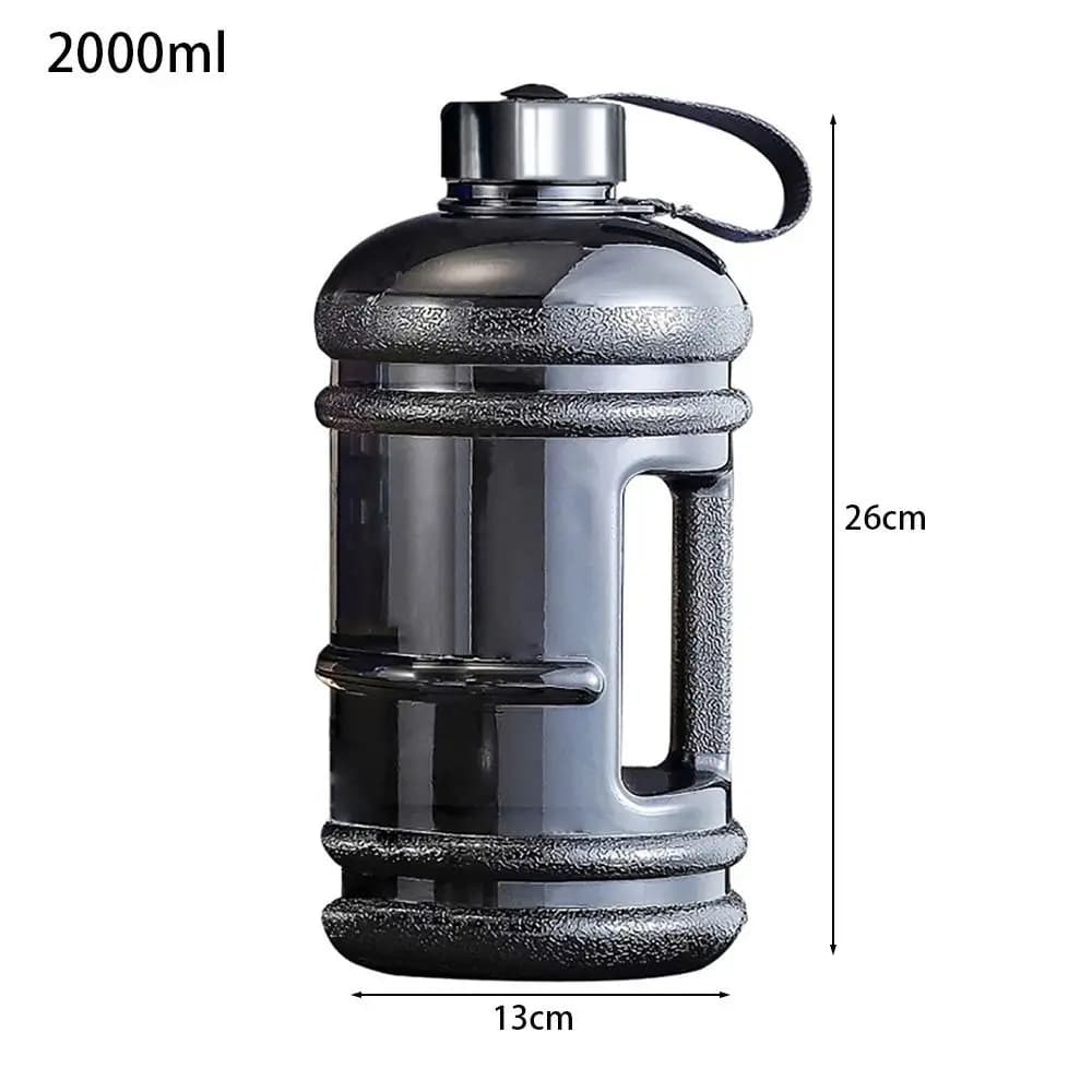 2L Sports Water Bottle with Handle PETG Gym Workout Shaker Training Bottle — image 8