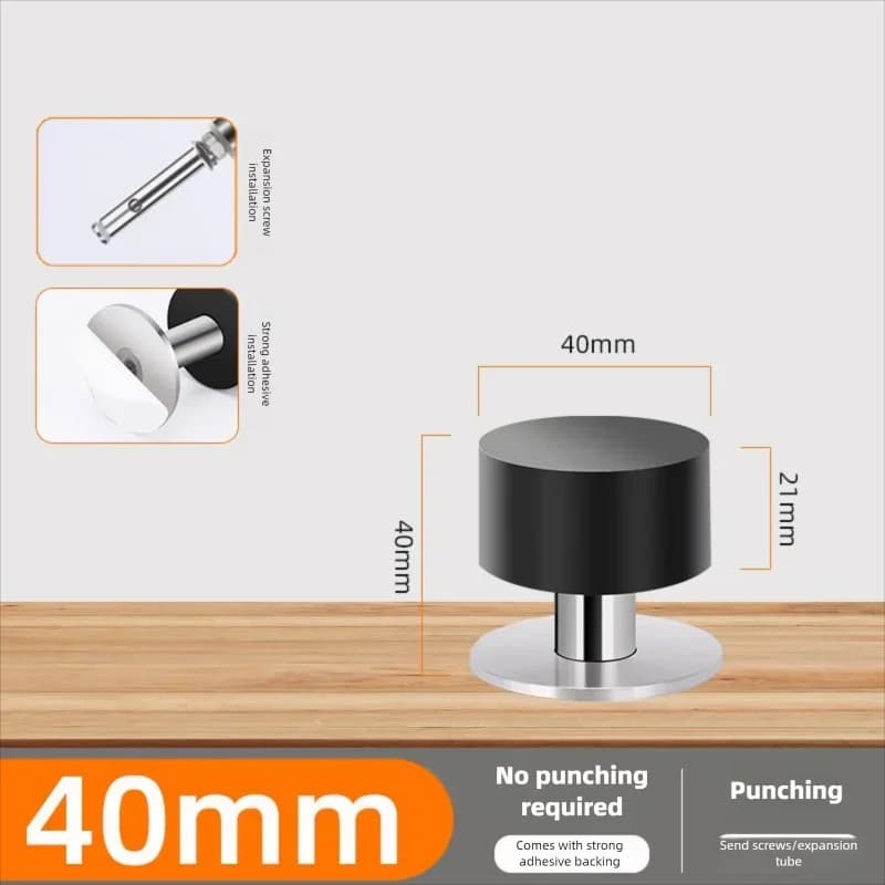 Heavy Duty Self-Adhesive Rubber Door Stopper Floor Protector No Drilling — image 8