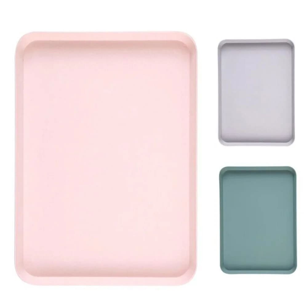 Serving Tray Rectangular Anti Slip Scratch Resistant Plastic Food New Square Tea — image 2