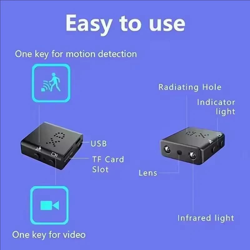 Mini 4K HD WiFi Security Camera Night Vision Motion Detection Video Recorder — image 6