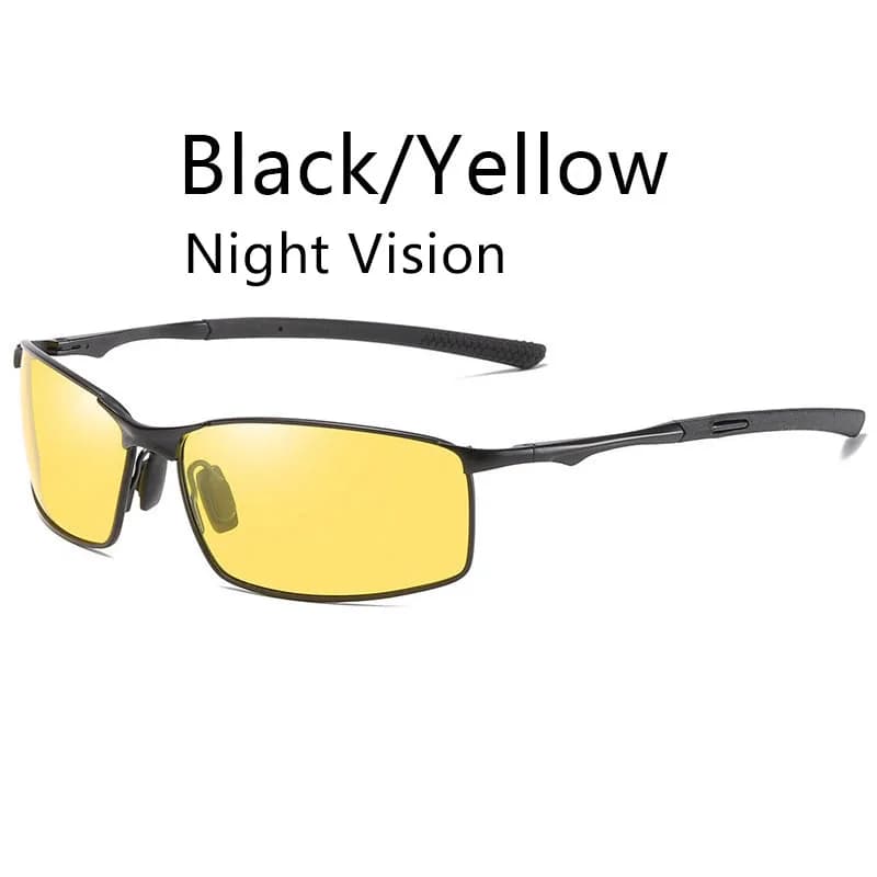 Photochromic Polarized Men Sunglasses Metal Square Driving UV400 New Male Sports — image 11