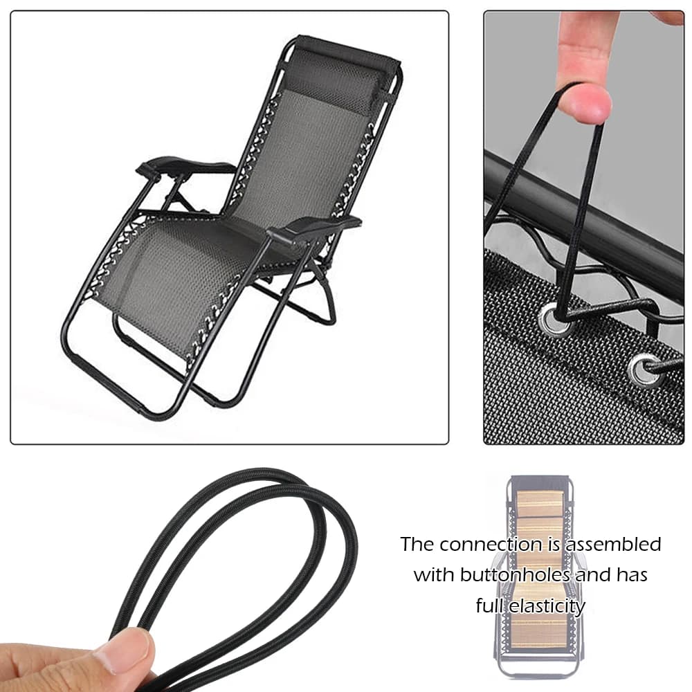 4 Pcs Elastic Bungee Cord Replacement for Zero Gravity Folding Chair — image 5