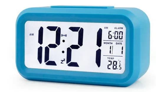 LED Digital Alarm Clock Backlight Snooze Calendar Desktop Table Electronic — image 8