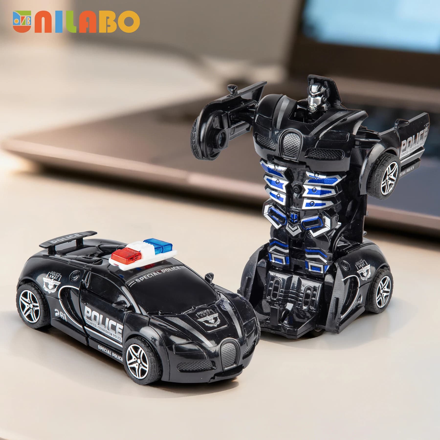 Transformable Robot Sports Car Toy Educational Kids Gift No Batteries Required — image 15