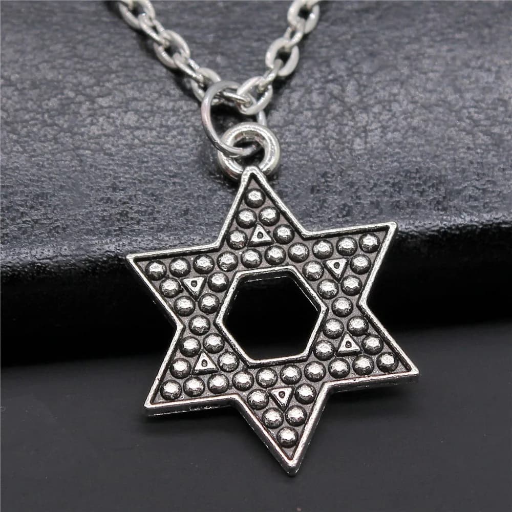 Star of David Pendant Necklace Silver Bronze Fashion Jewellery Gift — image 17