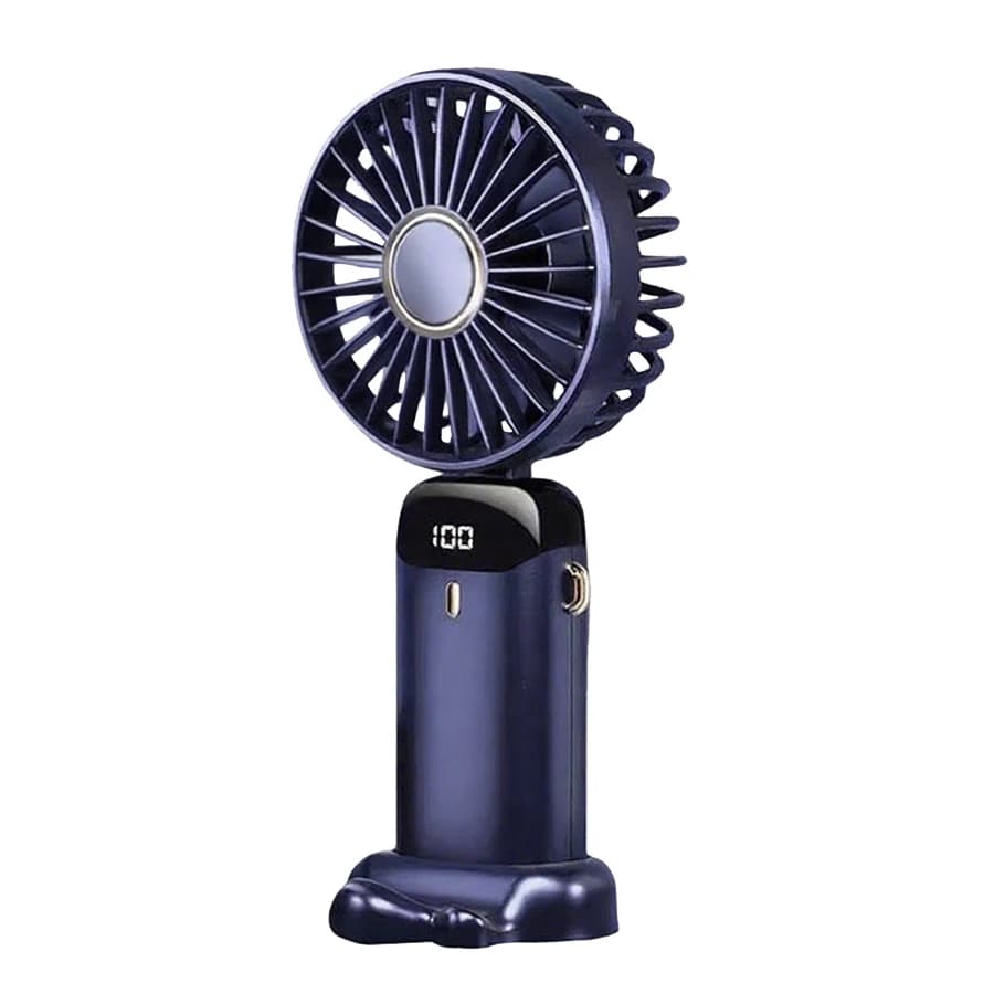 Handheld USB Mini Fan Rechargeable Foldable Portable Fan with Digital Display — image 8